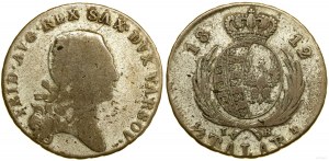 Polonia, due zloty (1/3 di tallero), 1812 IB, Varsavia