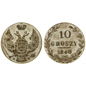 Polska, 10 groszy, 1840 MW, Warszawa