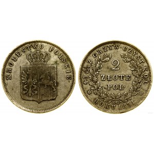 Polsko, 2 zloté, 1831 KG, Varšava
