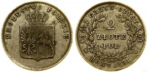 Poland, 2 zloty, 1831 KG, Warsaw