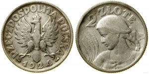 Pologne, 2 zlotys, 1924, Paris