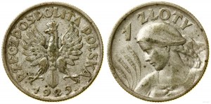 Polsko, 1 zlotý, 1925, Londýn