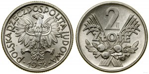 Polsko, 2 zloté, 1958, Varšava