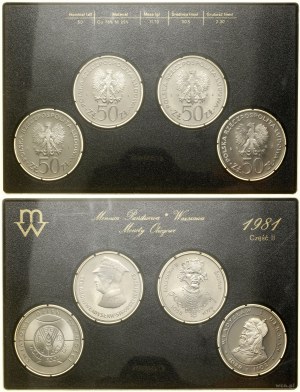 Poland, vintage set of circulation coins - prooflike (parts I and II), 1981, Warsaw