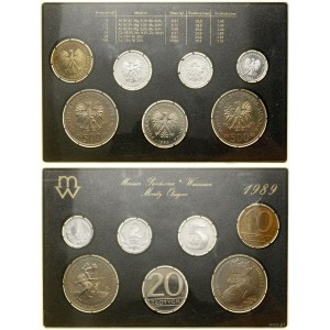 Polsko, historická sada oběžných mincí - prooflike, 1989, Varšava