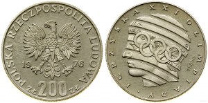 Pologne, 200 zloty, 1976, Varsovie