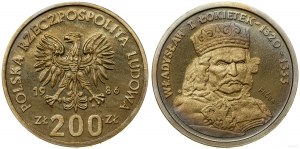 Polonia, 200 zloty, 1986, Varsavia