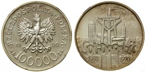 Pologne, 100.000 PLN, 1990, Varsovie