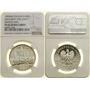 Polsko, 100 000 PLN, 1990, Varšava