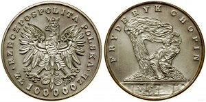 Polska, 100.000 złotych, 1990, Solidarity Mint (USA)