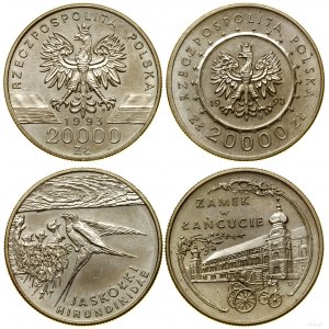 Poland, set: 2 x 20,000 zloty, 1993, Warsaw