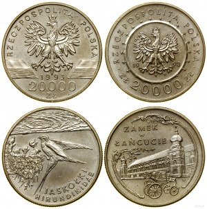 Polska, zestaw: 2 x 20.000 złotych, 1993, Warszawa