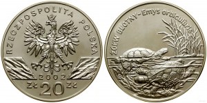 Polsko, 20 zlotých, 2002, Varšava