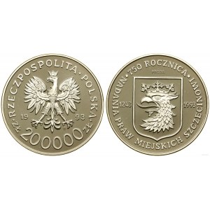 Pologne, 200.000 PLN, 1993, Varsovie