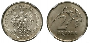 Pologne, 2 grosze, 2005, Varsovie
