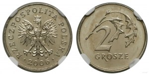 Pologne, 2 grosze, 2006, Varsovie