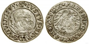 Knížecí Prusko (1525-1657), groš, 1535, Königsberg