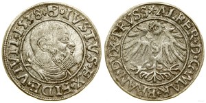 Prussia Ducale (1525-1657), penny, 1538, Königsberg