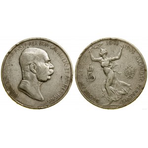 Austria, 5 koron, 1908, Wiedeń