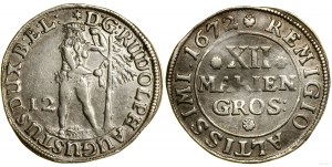 Nemecko, 12 mariengroschen (mariengroschen), 1672, Zellerfeld