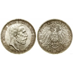 Německo, 3 posmrtné marky, 1909, Berlín