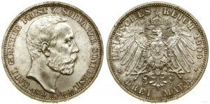 Allemagne, 3 marques posthumes, 1909, Berlin