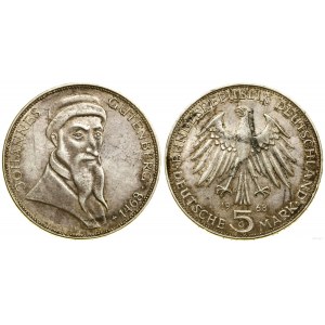 Germany, 5 marks, 1968 G, Karlsruhe