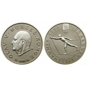 Norvège, 100 couronnes, 1991, Kongsberg
