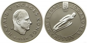 Nórsko, 100 korún, 1992, Kongsberg