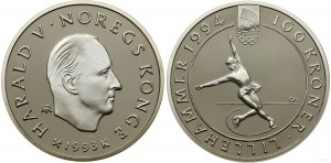 Nórsko, 100 korún, 1993, Kongsberg