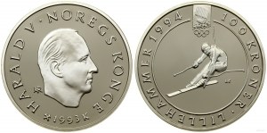 Norsko, 100 korun, 1993, Kongsberg