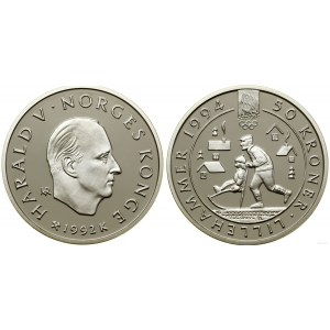Norwegia, 50 koron, 1992, Kongsberg