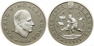 Norwegia, 50 koron, 1992, Kongsberg