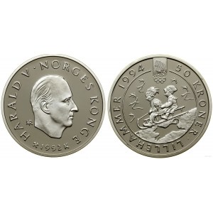 Norway, 50 kroner, 1992, Kongsberg