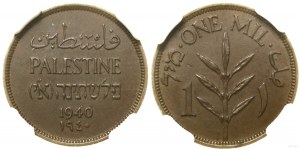 Palestyna, 1 mil, 1940, Londyn