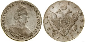 Russia, ruble, 1781 СПБ ИЗ, St. Petersburg