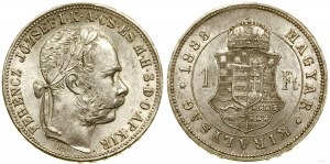 Maďarsko, 1 forint, 1888 KB, Kremnica