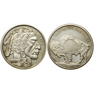 Stany Zjednoczone Ameryki (USA), 1 uncja srebra, po 1979, Coeur d'Alene