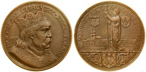 Polska, medal wybity na 900. Rocznicę Koronacji Bolesława Chrobrego, 1924, Warszawa