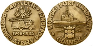Pologne, 40e anniversaire du corps des pompiers du port, 1986, Varsovie