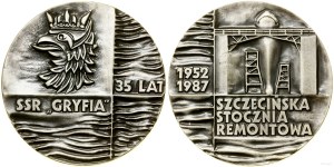 Polska, 35 lat Szczecińskiej Stoczni Remontowej, 1987, Warszawa
