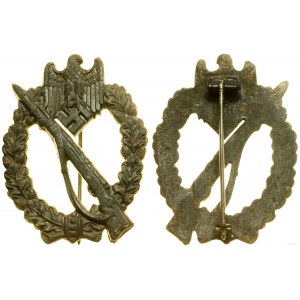 Germany, Silver Infantry Assault Badge (Infanterie-Sturmabzeichen in Sllber), 1939-1945, Gablonz