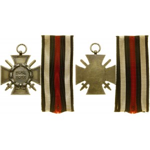 Niemcy, Krzyż Zasługi za Wojnę 1914-1918 z mieczami (Ehrenkreuz des Weltkrieges mit Schwerten), 1934-1945