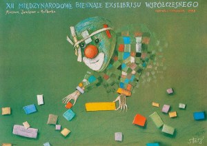 Stasys EIDRIGEVICIUS (nar. 1949), 12. mezinárodní bienále současného exlibris, 1988