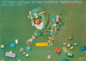 Stasys EIDRIGEVICIUS (geb. 1949), 12. Internationale Biennale für zeitgenössische Exslibris, 1988