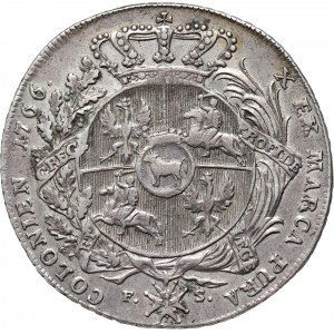 Stanisław August Poniatowski, talar 1766 FS, Warszawa, Zbrojarz