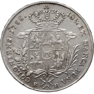 Stanislaw August Poniatowski, 1788 EB thaler, Warsaw
