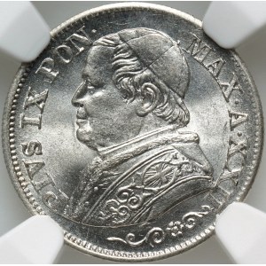 Vatican, Pius IX, 10 Soldi 1868 R, Rome