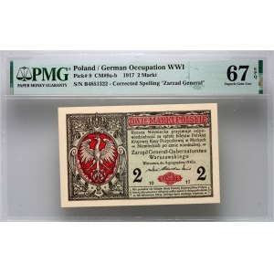 General Government, 2 Polish marks 9.12.1916, General, series B