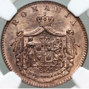 Rumunsko, Charles I, 5 bani 1867 Heaton, Birmingham